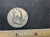 1963 Franklin half dollar coin