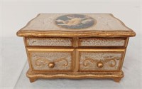 ORNATE WOODEN JEWLERY BOX