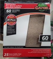 Gator - (60 Grit) 25 Sheets Sandpaper