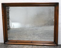 Large Wood Framed Wall Mirror/Dresser Mirror
