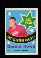 1969 O-PEE-CHEE HOCKEY #215 GORDIE HOWE ALL STAR