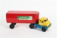 HUSKY TRANSPORT PRESSED STEEL TRUCK & TRAILER