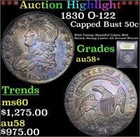 *Highlight* 1830 O-122 Capped Bust 50c Graded Choi