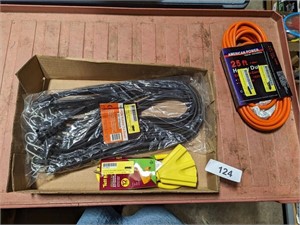Extension Cord, Rubber Tie Down & Other