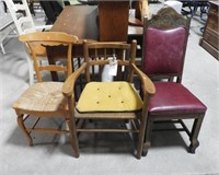 (3) miscellaneous side chairs to include (2)