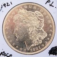 Coin 1921-P Morgan Silver Dollar Uncirculated
