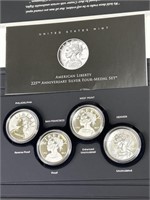 American Liberty Silver Four-Medal Set.