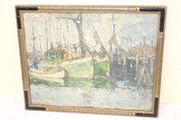 Early oil on board signed Harry Aiken Vincent