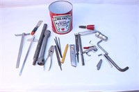 Hand Tool Lot chisel, Rulers, Pliers