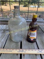Glass Mrs. Butter-Worth's Bottle & Gallon Jug