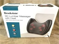 Brookstone 3D Lumbar massager with heat. Like new