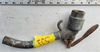 Antique Morrison Bros brass fuel nozzle