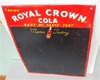 ROYAL CROWN COLA SODA POP ADVERTISING MENU BOARD
