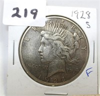 1928-S Peace silver dollar