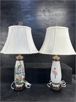 2 CLOISONNE TABLE LAMPS