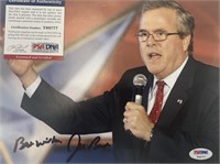 Jeb Bush signed photo. PSA