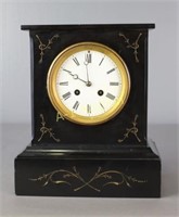 Japy Freres et Cie, French Black Marble Clock