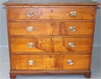 American Southern Pine 4-Drawer Chest, c. 1830