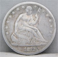 1872 SEATED HALF DOLLAR.