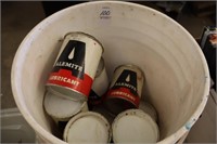 BUCKET OF VINTAGE LUBRICANT