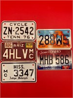 Antique Motorcycle License Plates