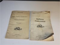 2x antique Indiana centennial Booklets V
