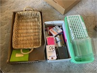 Playing cards, Basket and Containers