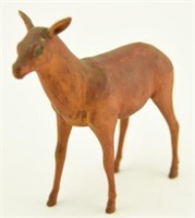 Lot #214 - Wooden carved miniature Doe Deer