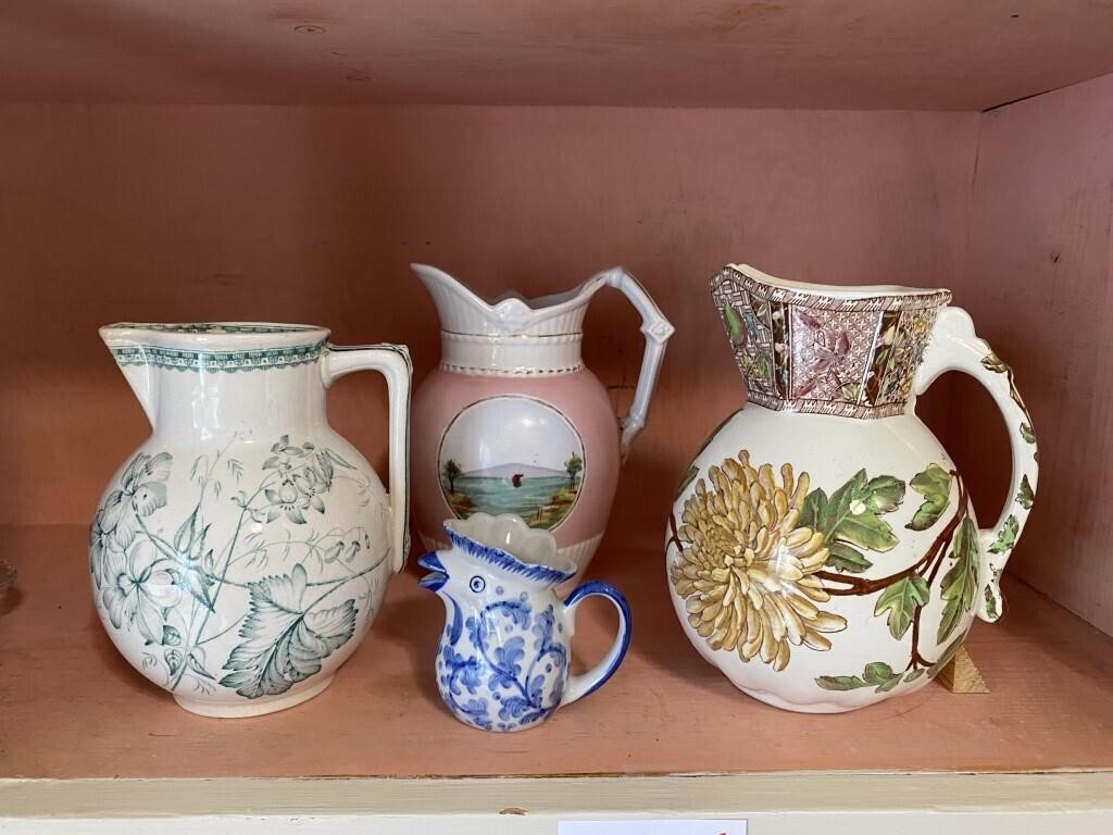 VINTAGE MILK & CREAM PITCHERS