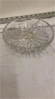 Gorham Clear Glass Divided Bowl