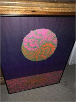 1967 NEON ROSE NEIMAN MARCUS POSTER SHOW POSTER -