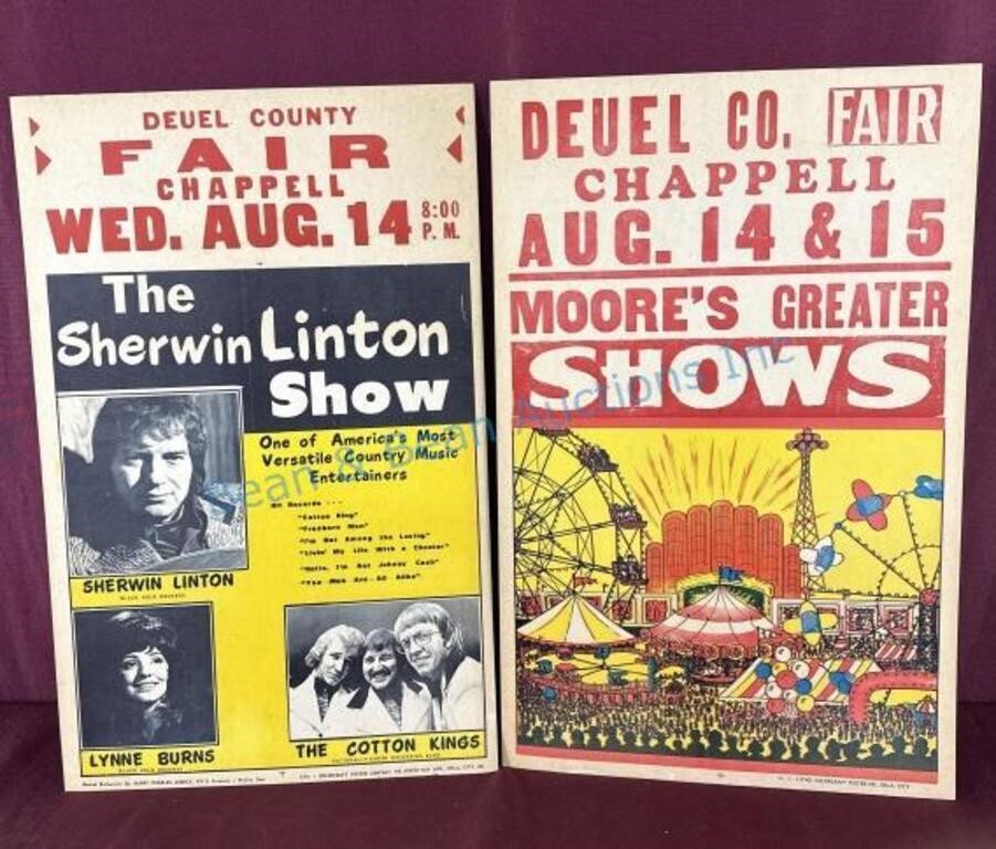 County fair concert posters