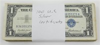 100 U.S. Silver Certificates