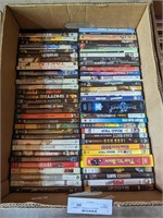 Banana box of DVDs