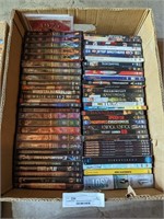 Banana box of DVDs