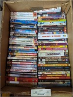 Banana box of DVDs