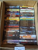 Banana box of DVDs