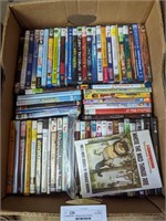 Banana box of DVDs