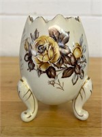 Vintage Napcoware Cracked Egg Footed Vase C3199/M