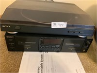 Sony Turntable and Cassette player