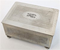 Monogramed Cigarette Box