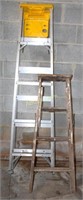 Davidson Aluminum 6' Ladder and Wooden 4' Ladder