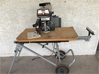 Craftsman 10in Radial Saw W/Ridgid Rolling Stand