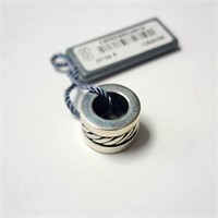 Silver Currency Label Pendant