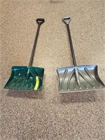 Two snow shovels