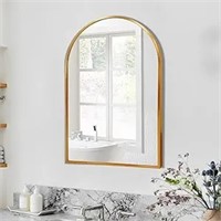 Gold Arch Mirror 24 X 36 Inch, Arched Wall Mirror