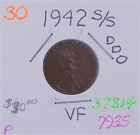 1942-S Wheat Cent