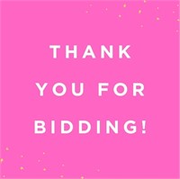 Thank you for bidding!!!