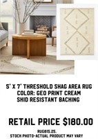 5' x 7' Threshold Shag Area Rug