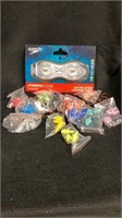 Speedo Goggles and Assorted Color Ear Plugs and